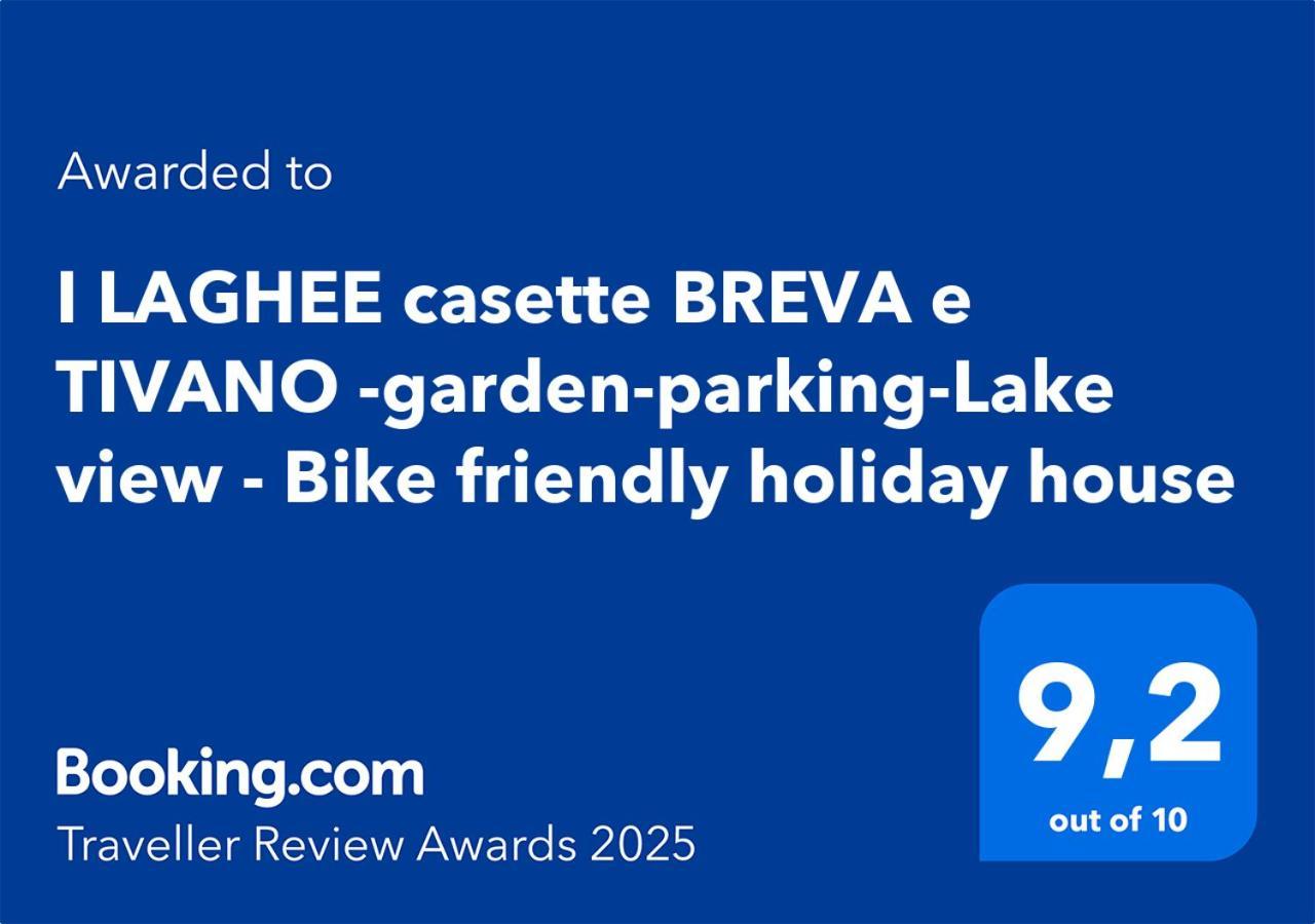 I Laghee Casette Breva E Tivano -Garden-Parking-Lake View - Bike Friendly Holiday House Colico Exterior foto